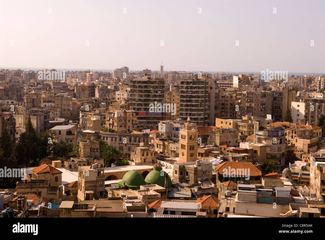 Vista sul Libano la seconda città di Tripoli, nel nord del Libano. Foto Stock