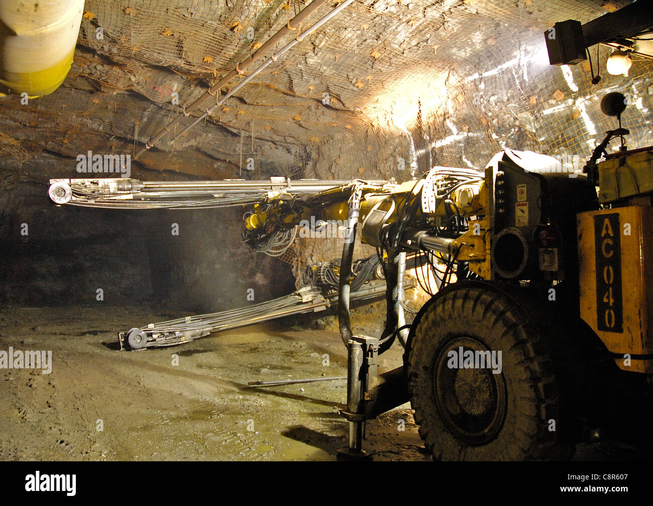 Metropolitana alla miniera di Coleman a Sudbury, Ontario, Canada Foto Stock