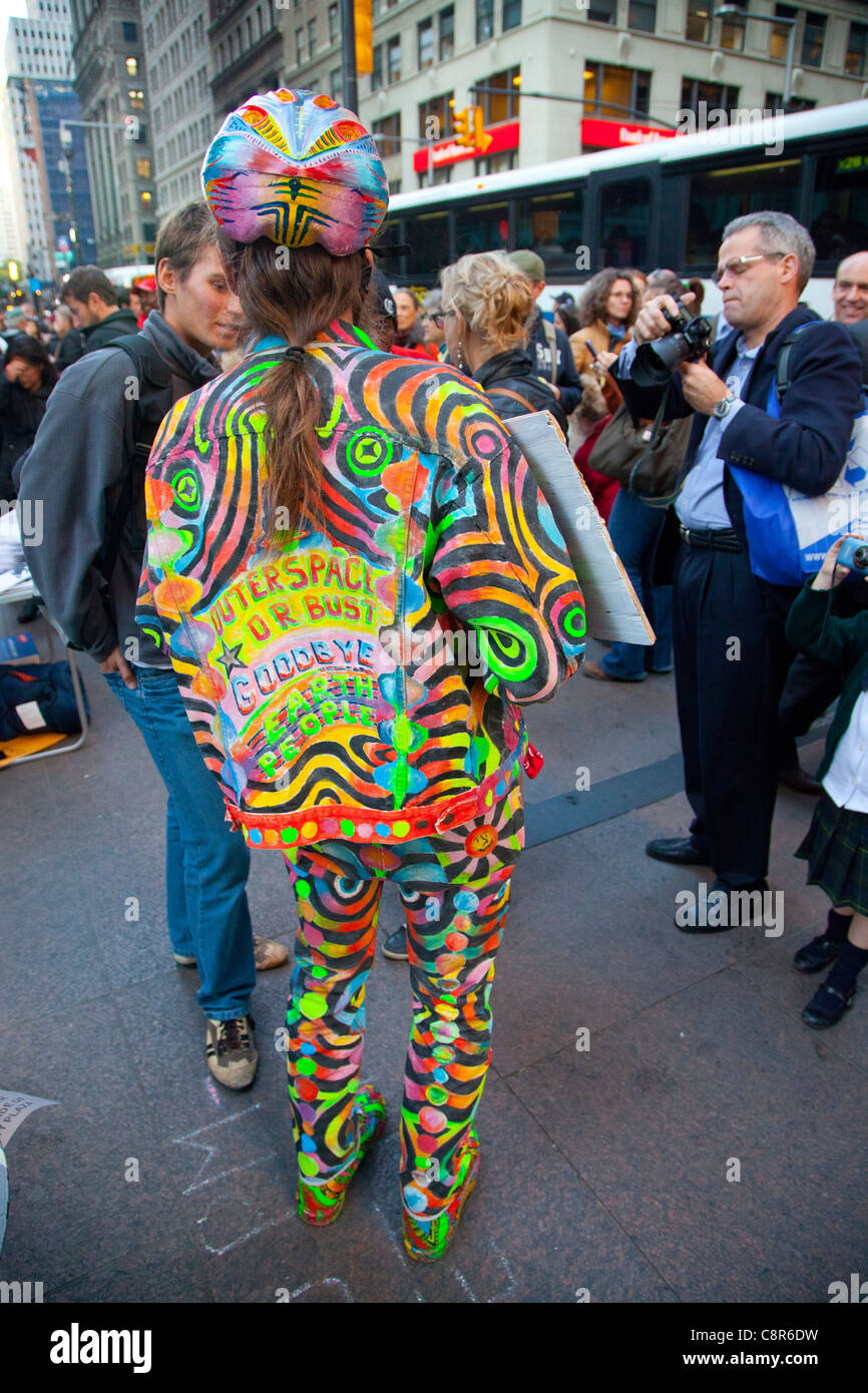 Occupare Wall Street manifestanti Foto Stock