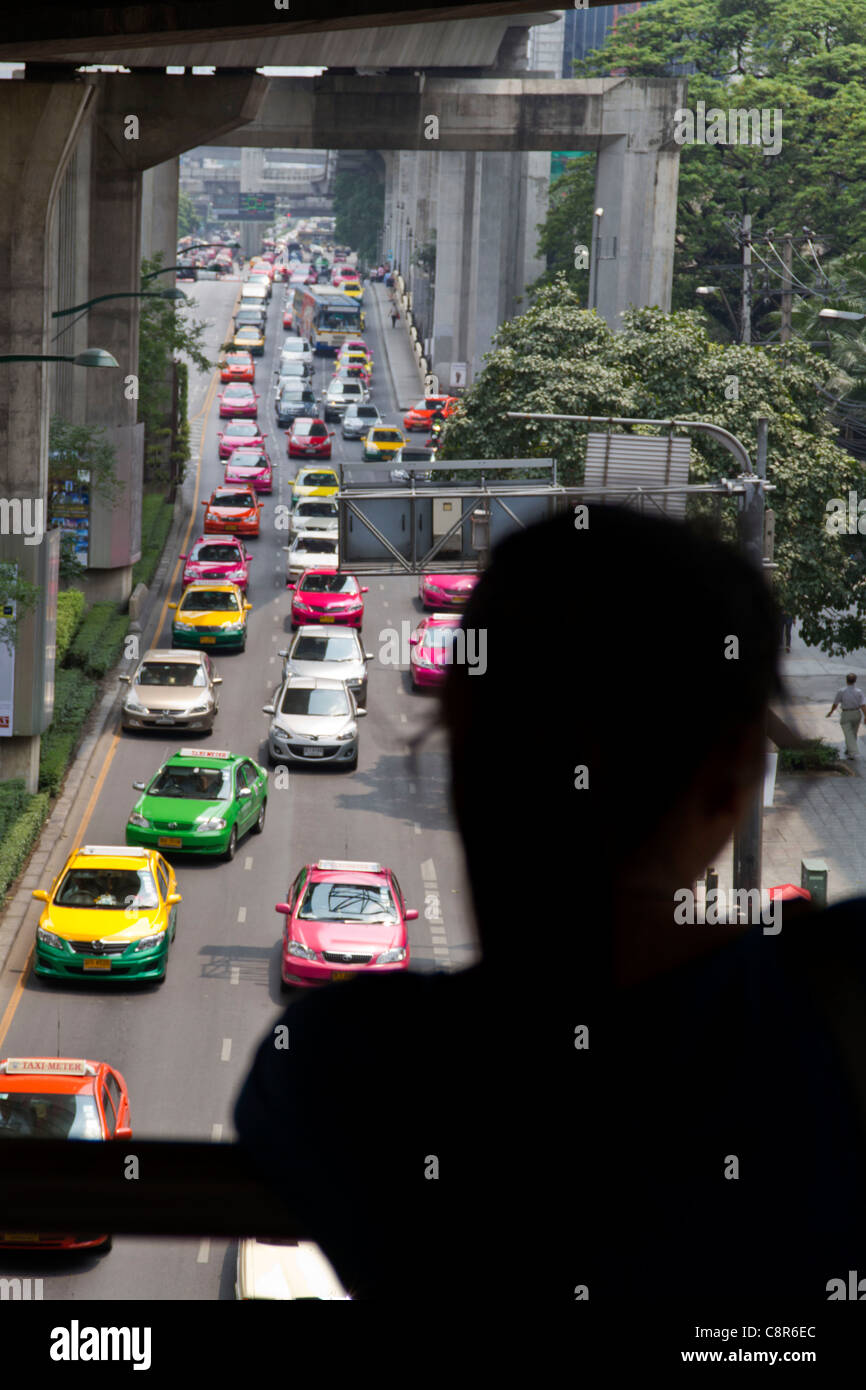 Piazza Siam ingorgo, Bangkok, Thailandia Foto Stock