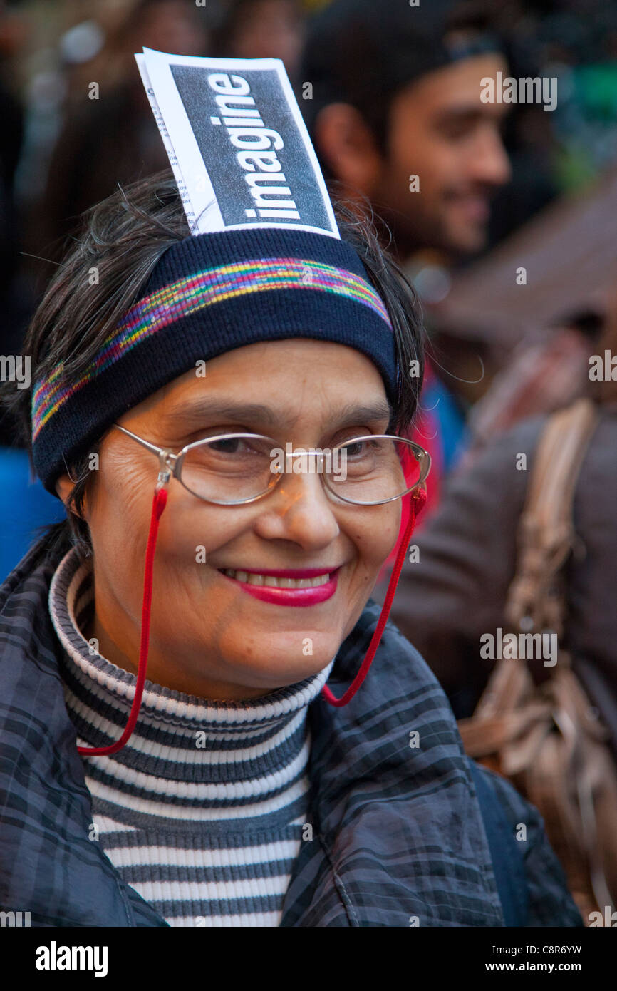 Occupare Wall Street manifestanti Foto Stock