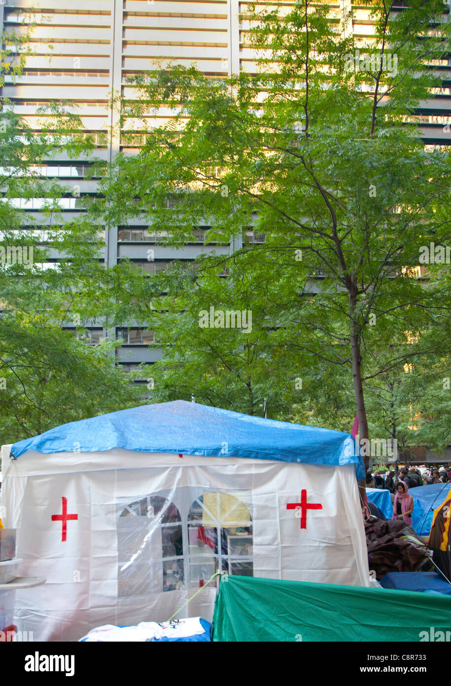 Occupare Wall Street manifestanti Foto Stock