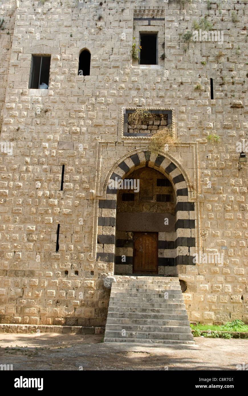 Burj es-Sabaa (Lion) torre risalente al periodo Mamluk, Al-Mina (porto) area, Tripoli, nel nord del Libano. Foto Stock
