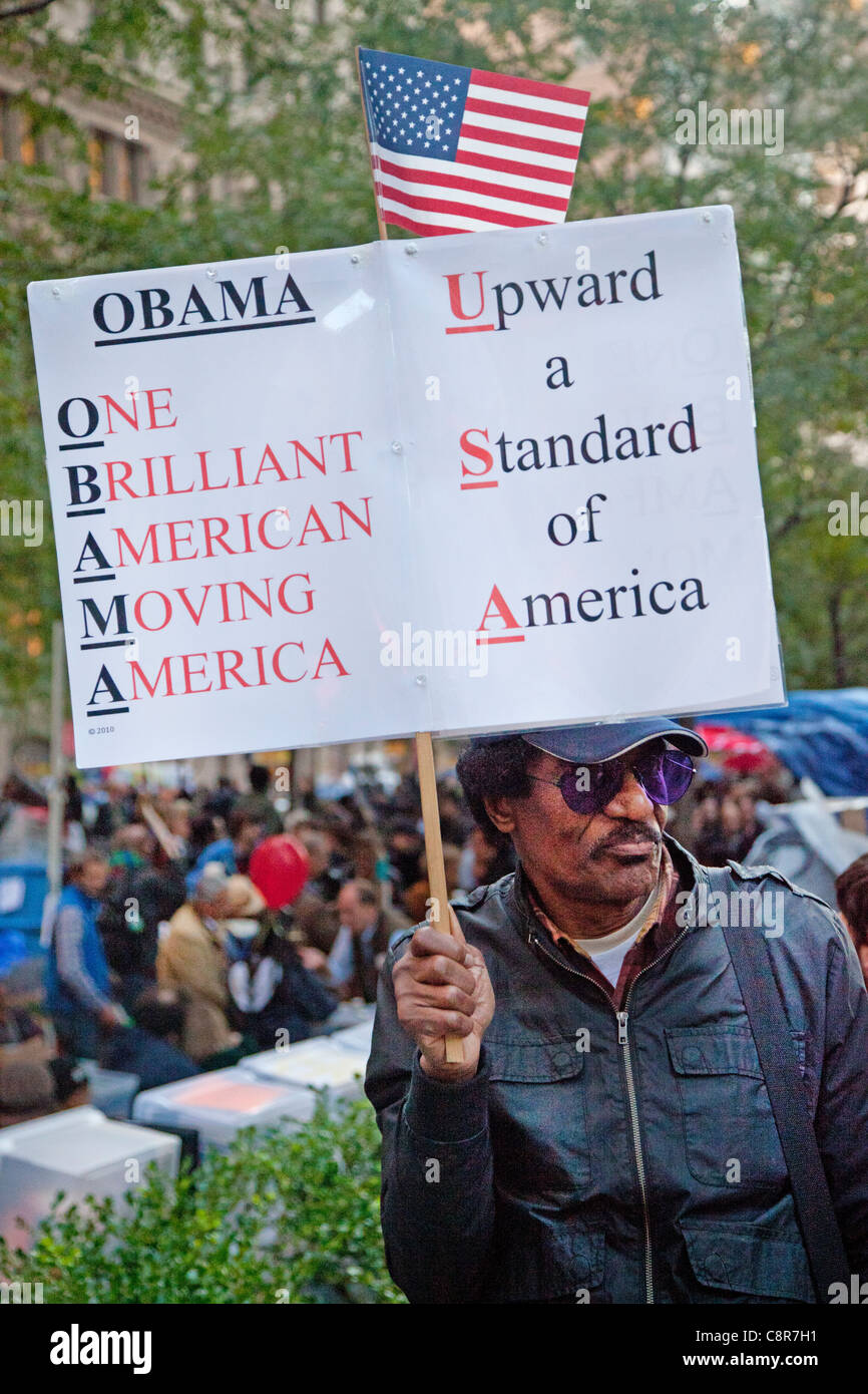 Occupare Wall Street manifestanti Foto Stock