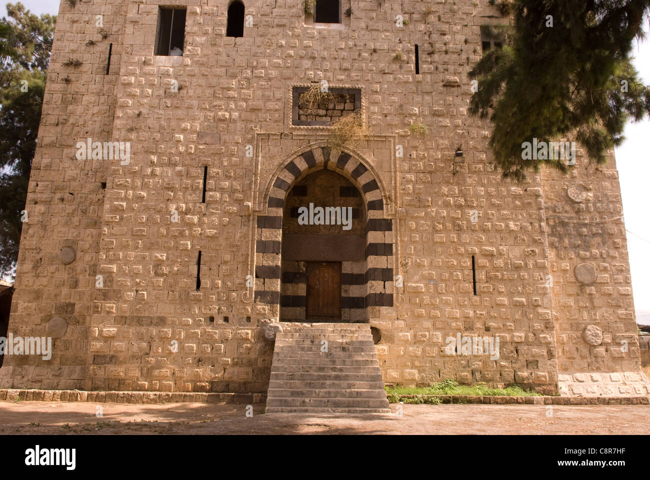 Burj es-Sabaa (Lion) torre risalente al periodo Mamluk, Al-Mina (porto) area, Tripoli, nel nord del Libano. Foto Stock