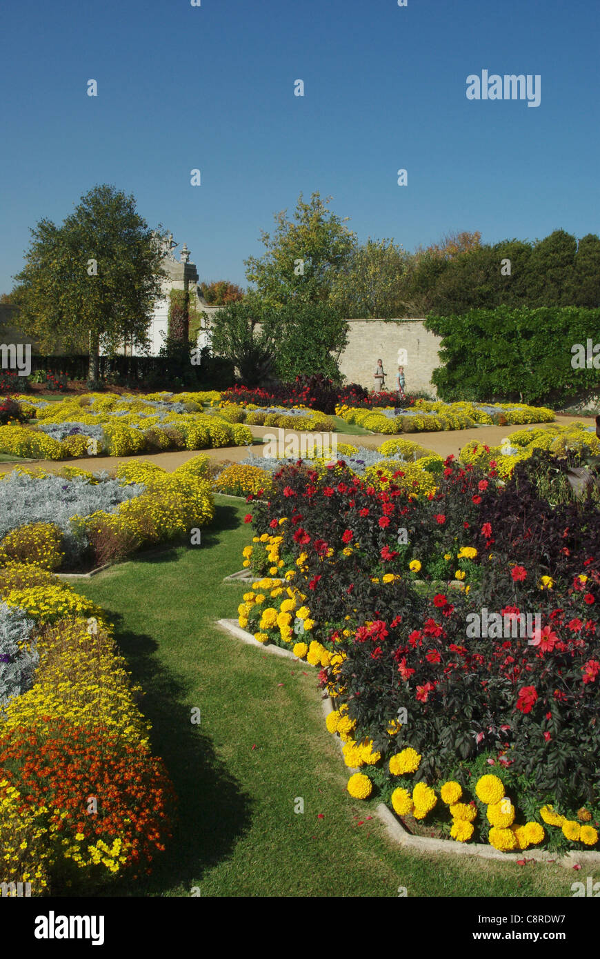 Il Giardino Italiano a Wrest Park, Silsoe, Bedfordshire, Regno Unito Foto Stock