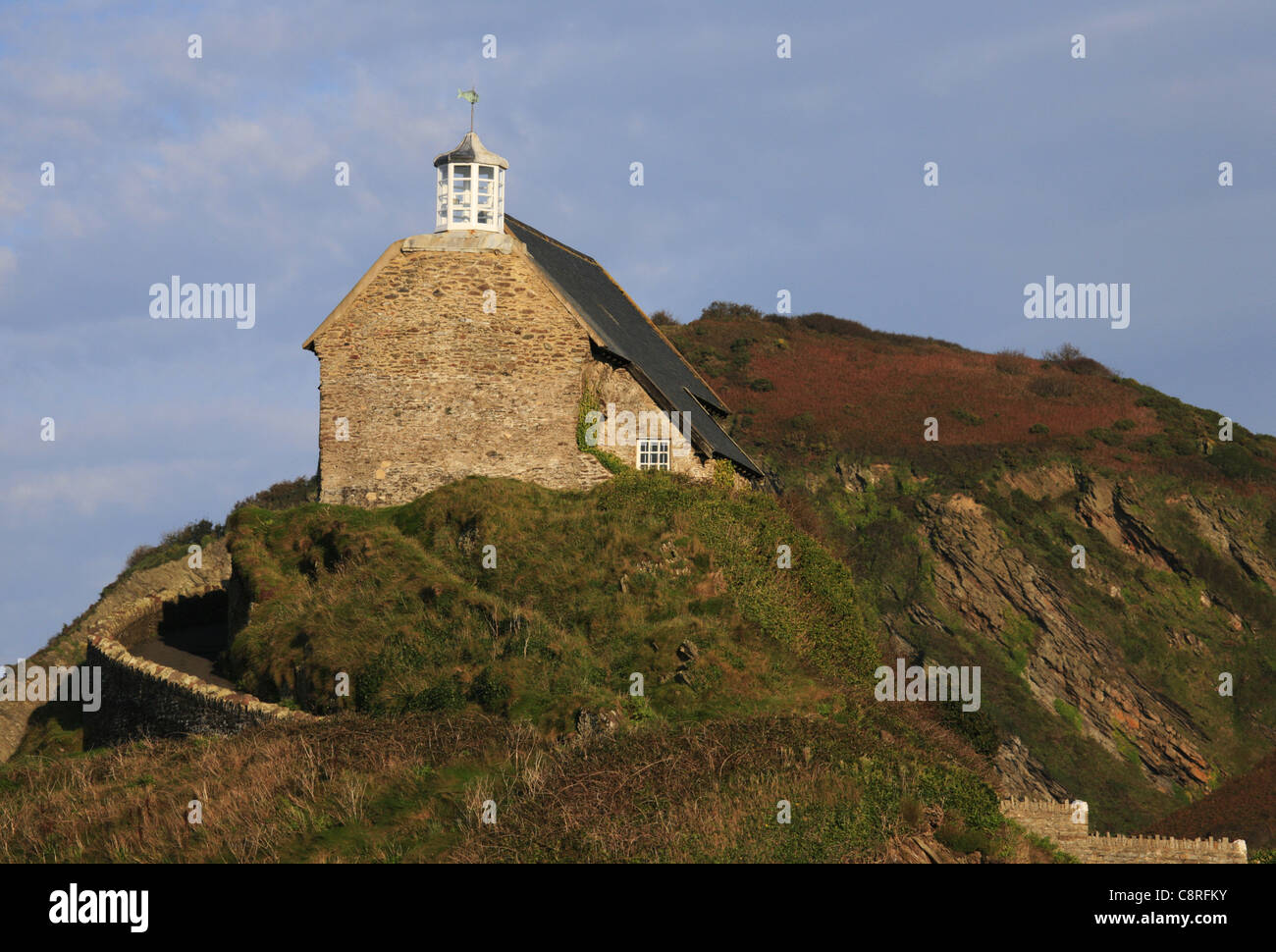 St Nicholas Cappella, Ilfracombe Harbour, Devon Foto Stock