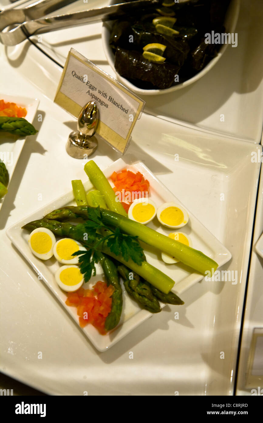 Emirates First Class Lounge Business Alimentare Foto Stock