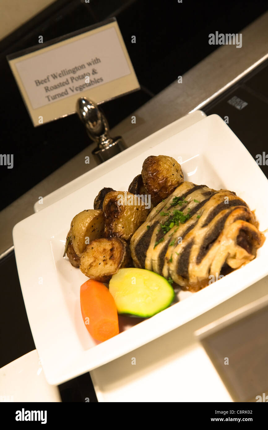 Emirates First Class Lounge Business Alimentare Foto Stock
