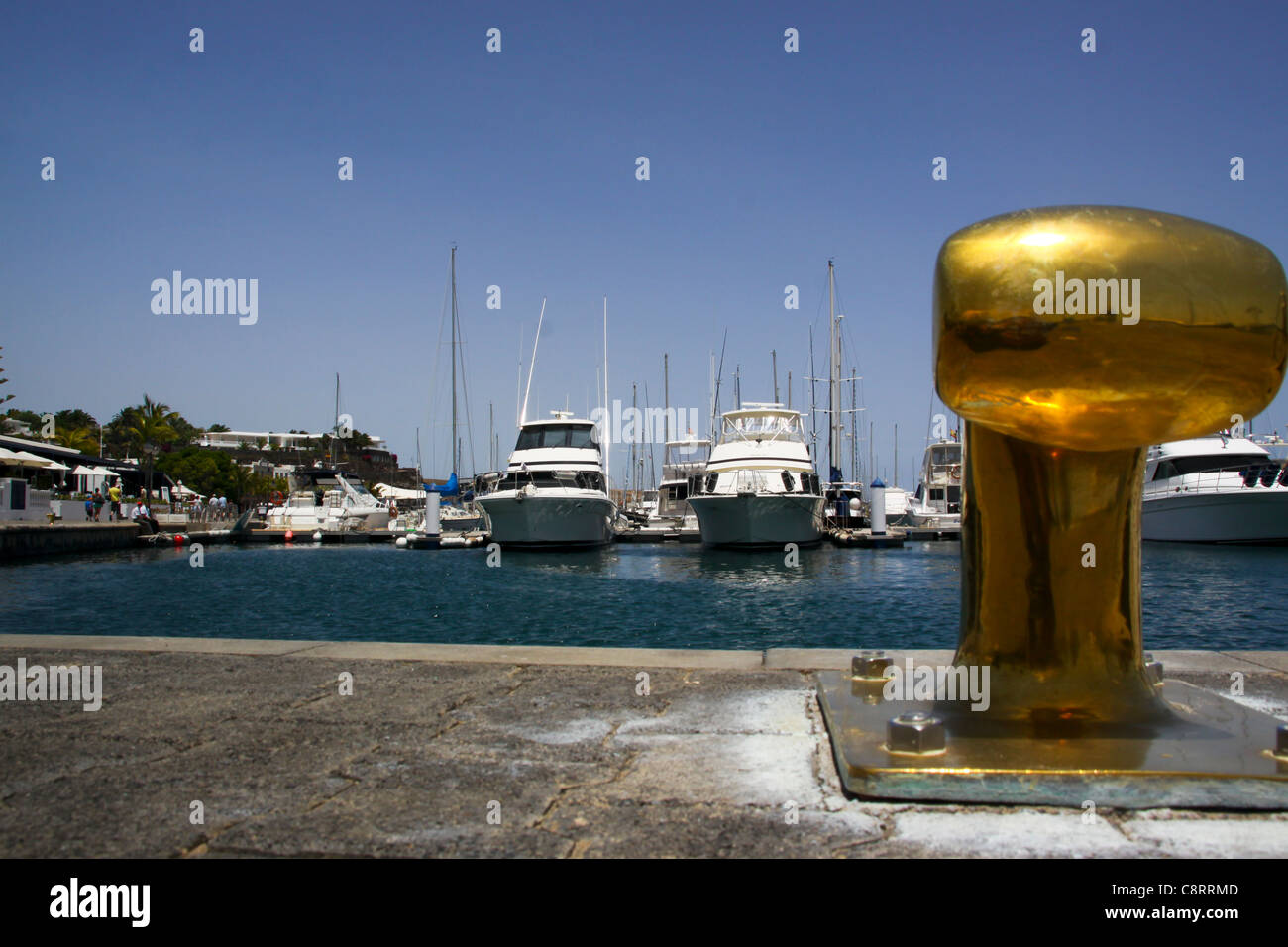 Puerto Calero Marina Lanzarote Foto Stock