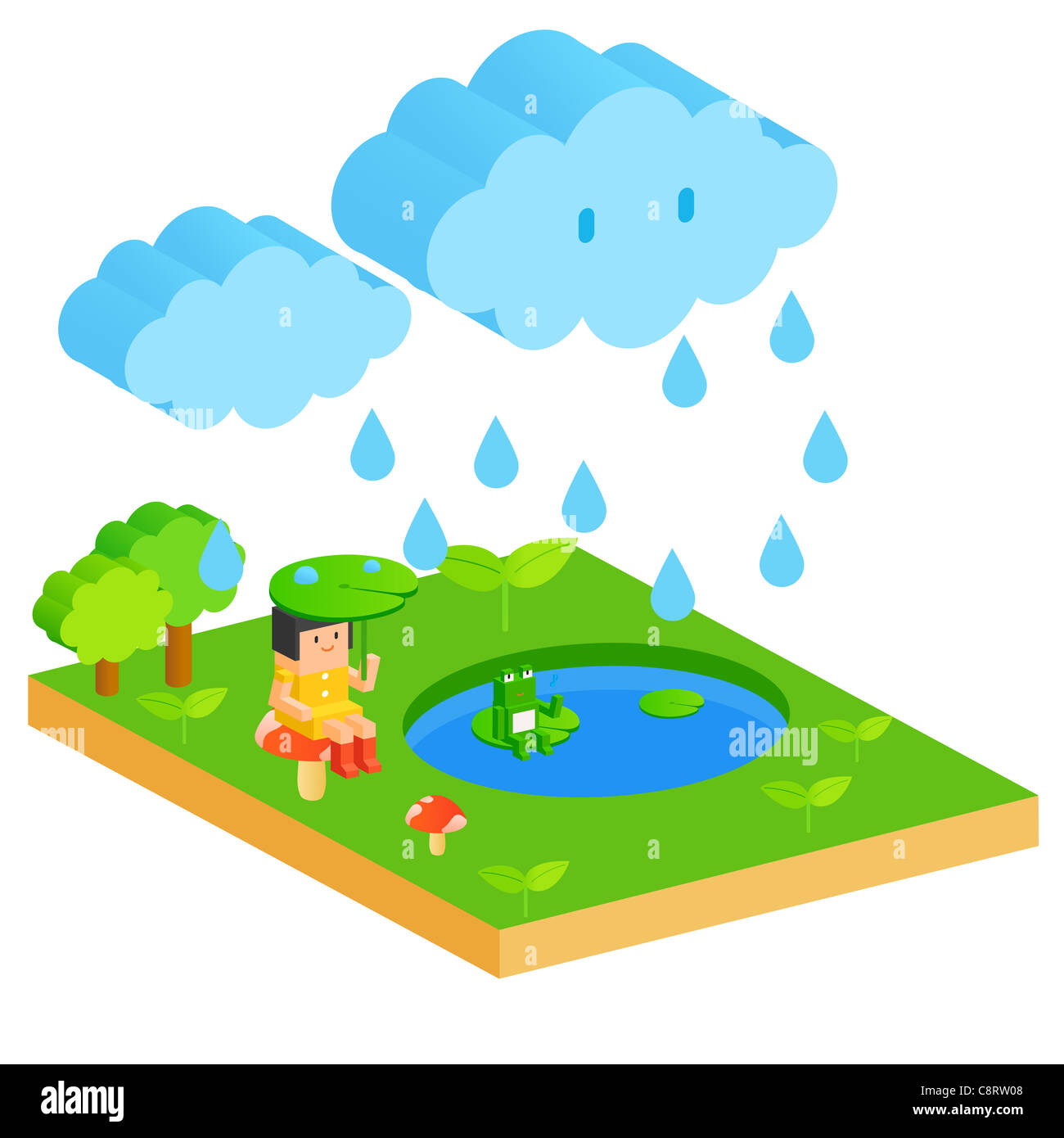 Stagione delle piogge Foto Stock