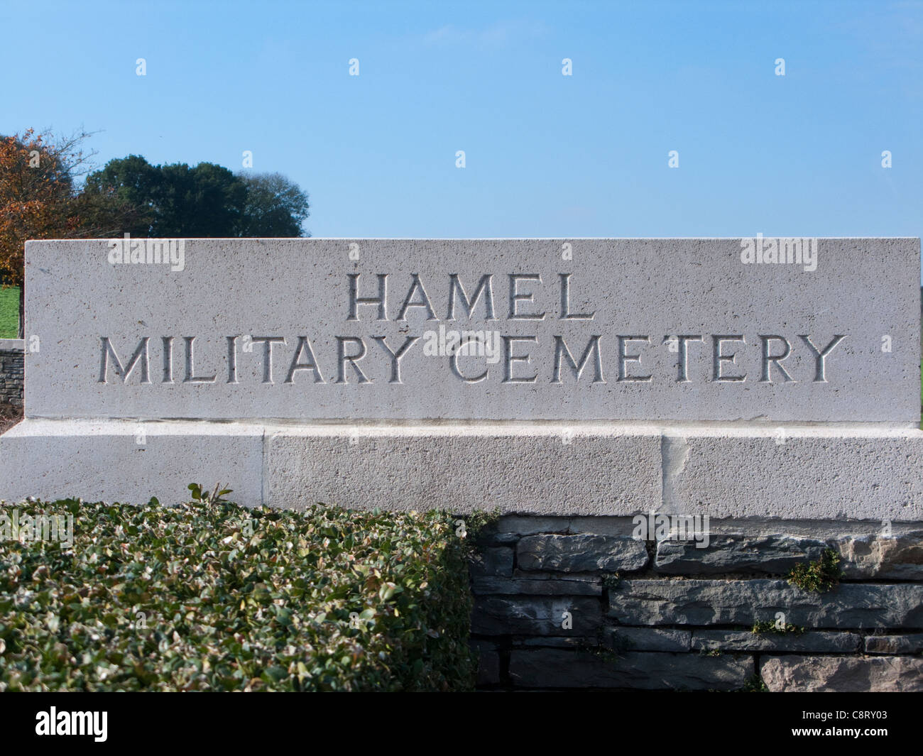 Beaumont Hamel cimitero, Somme, Francia Foto Stock