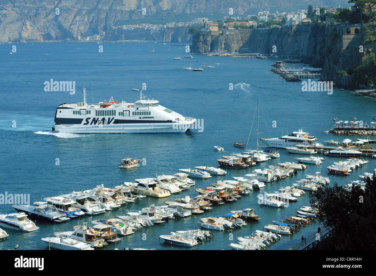 Porto Marina Grande di Sorrento Italia Foto Stock