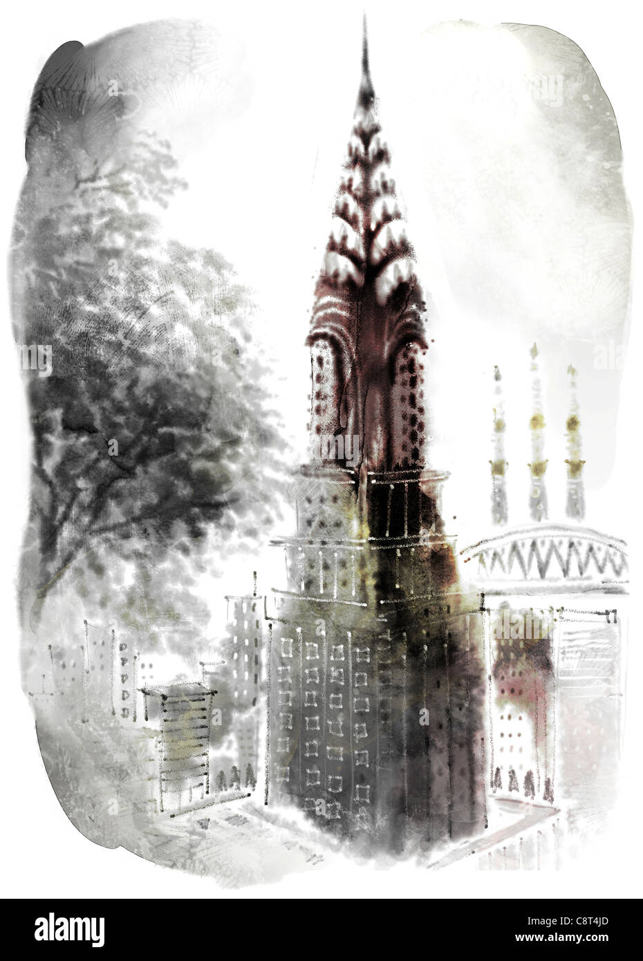 Empire State Building, Usa, New York, Foto Stock