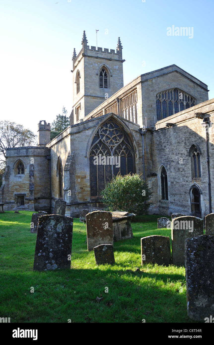 La Chiesa Parrocchiale di Santa Maria Vergine a Chipping Norton, Oxfordshire Foto Stock