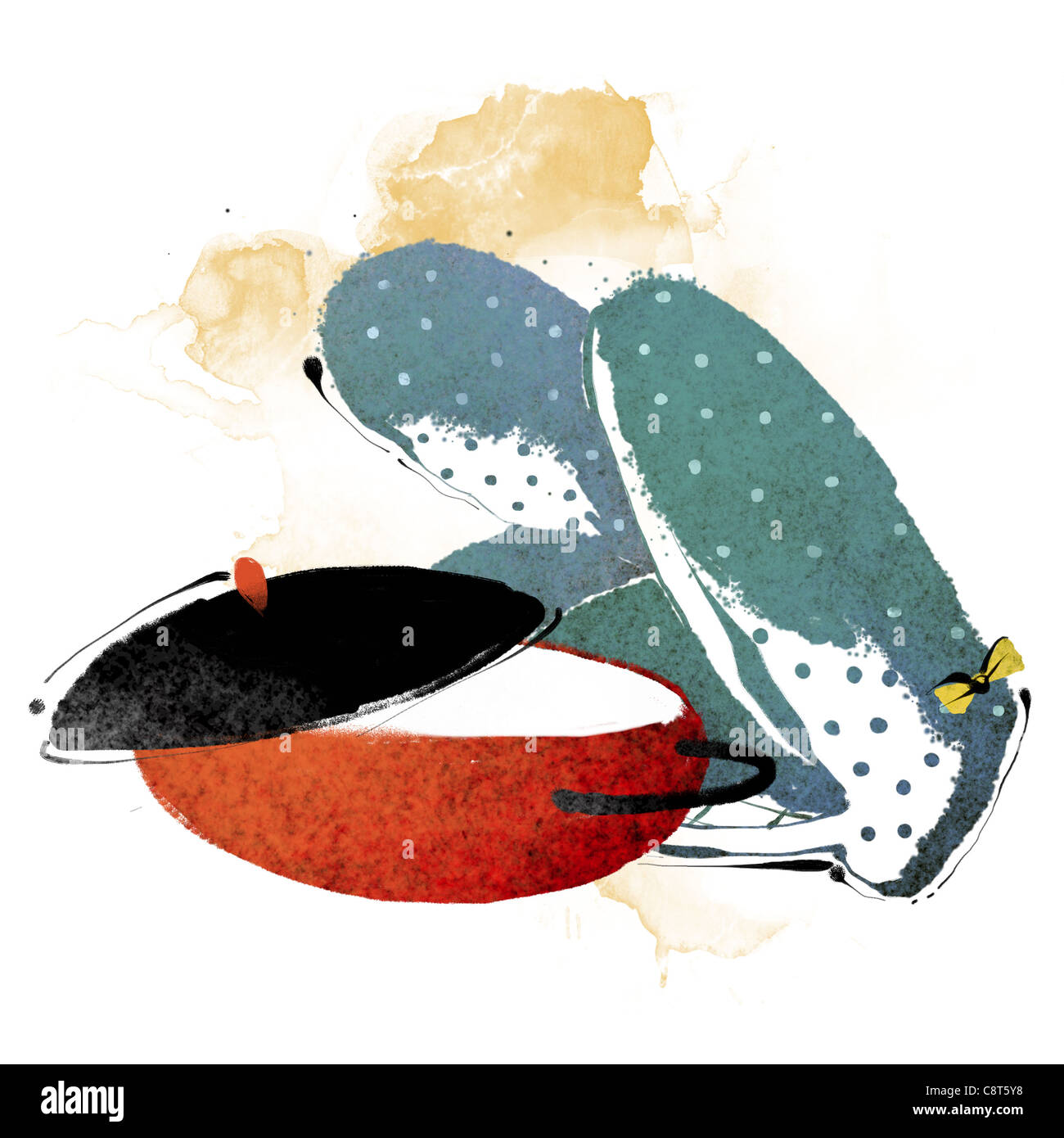 Arnese da cucina e forno Mitt Foto Stock