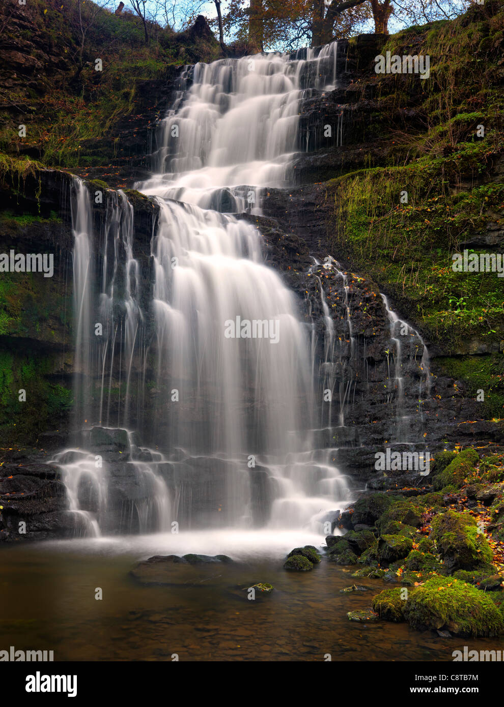 Forza Scaleber cascata fiume Yorkshire Foto Stock