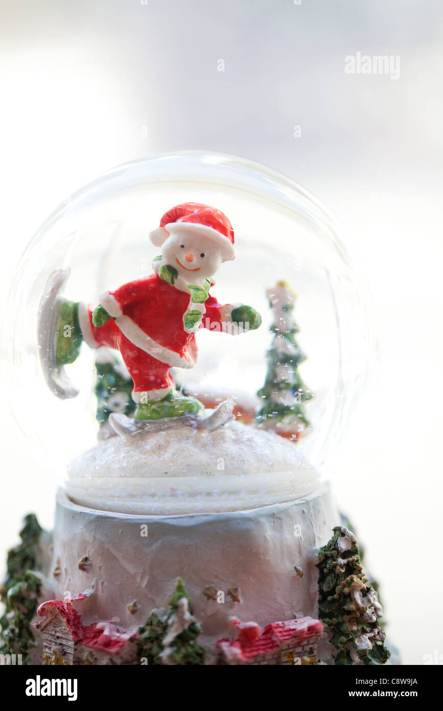 Natale Snow Globe Foto Stock