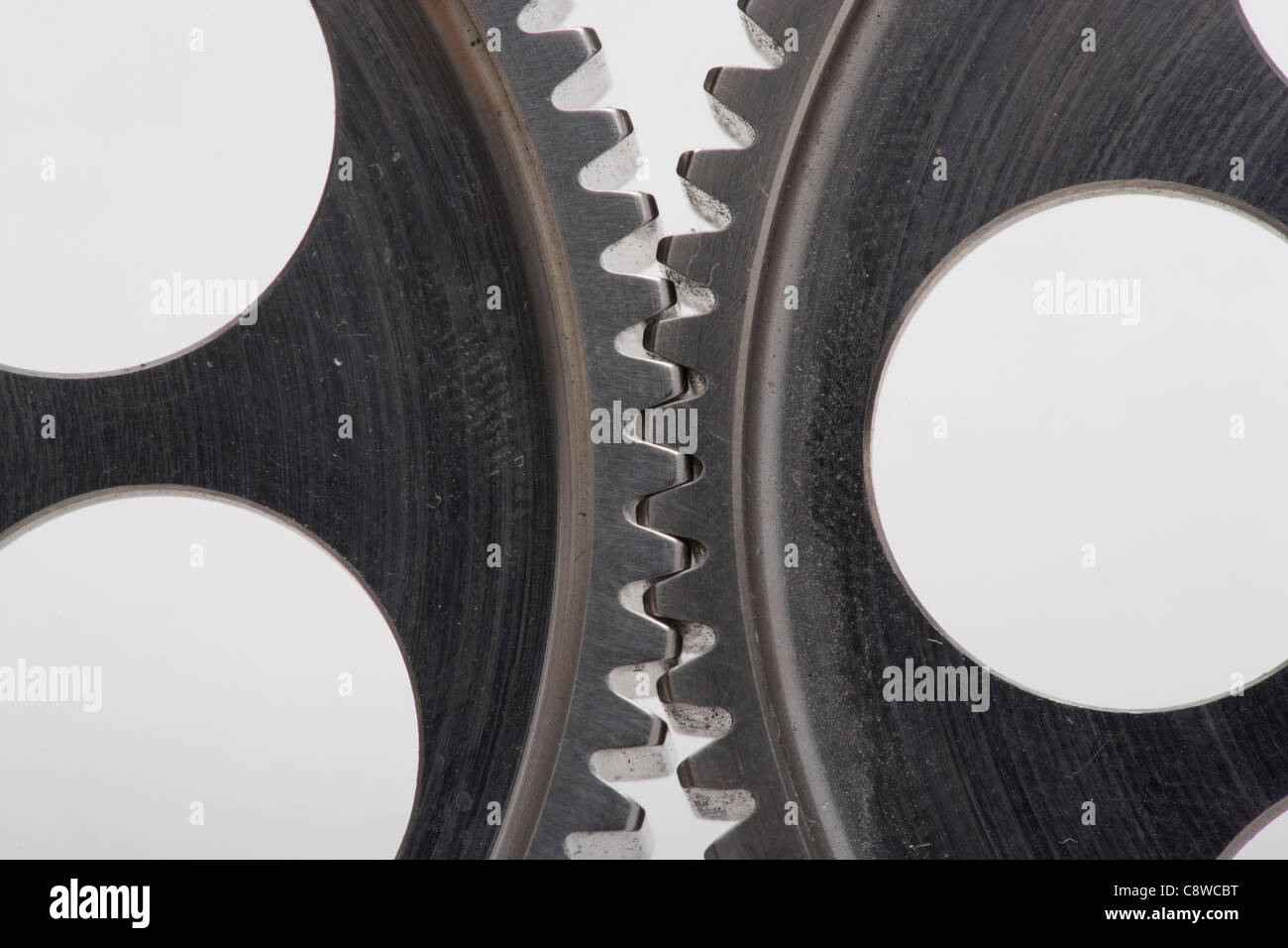 Tornio CNC lavorati con precisione l'ingranaggio cilindrico a denti dritti dettaglio per l'uso nell'industria aeronautica Foto Stock