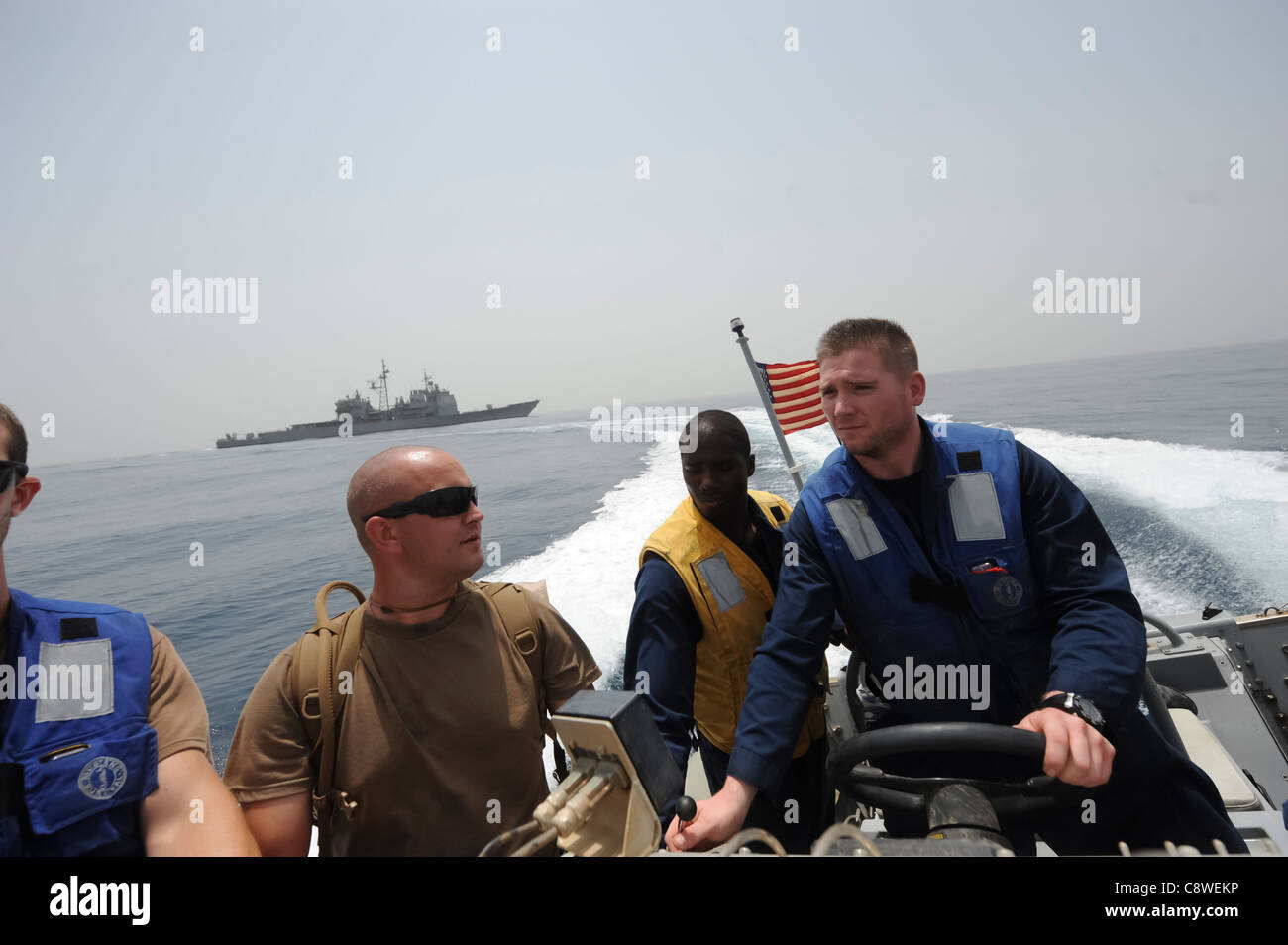 Lotta alla pirateria operazioni in Mar Rosso Foto Stock