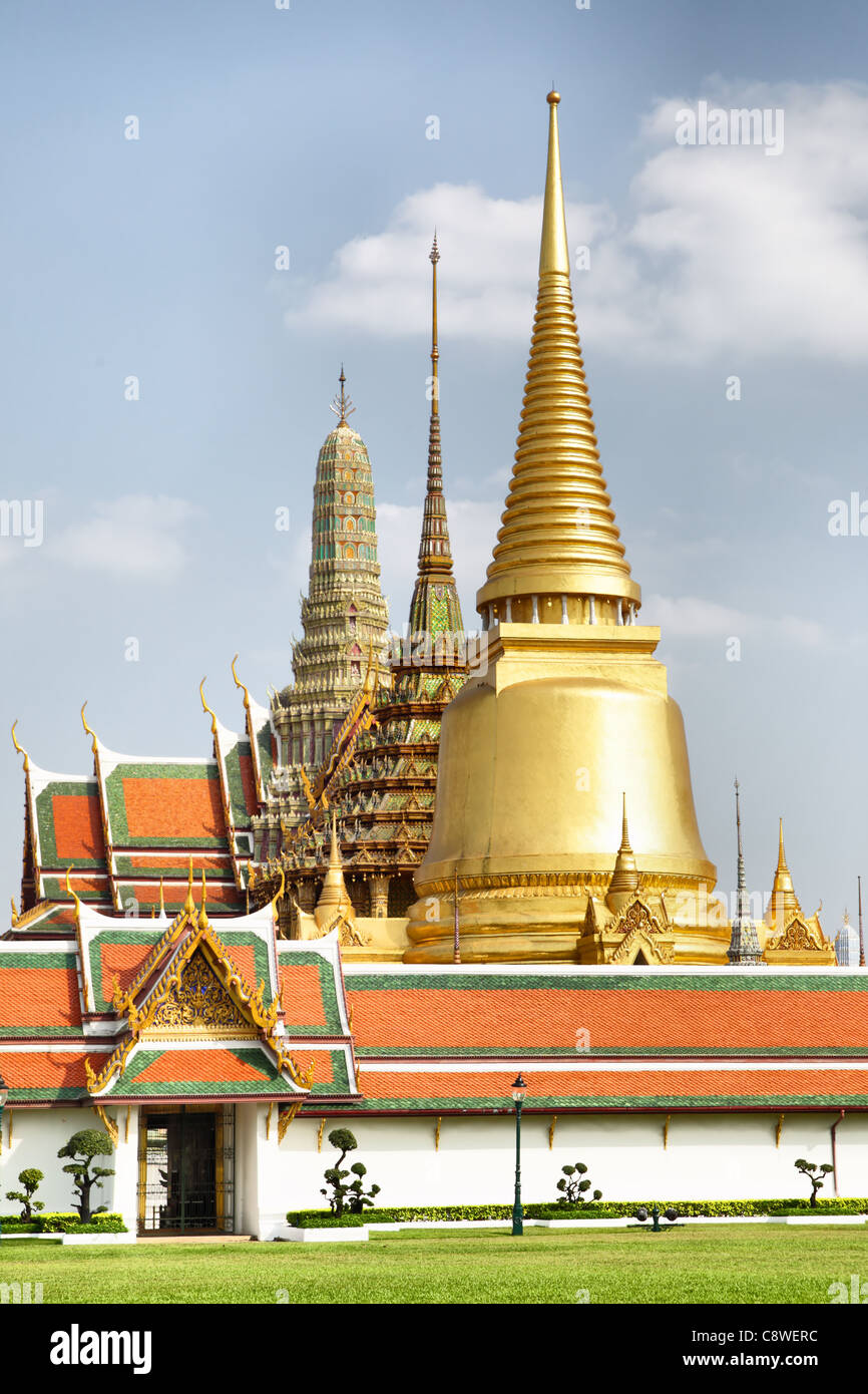 Il Wat Phra Kaeo tempio. Bangkok. Thailandia. Foto Stock