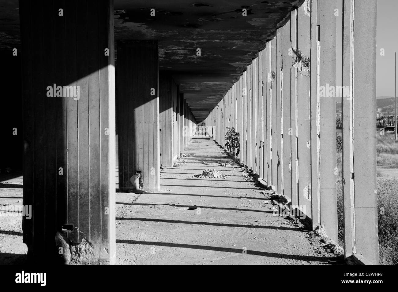 La Rachid Karame center a Tripoli è stato progettato dal famoso architetto Oscar Niemeyer. Foto Stock
