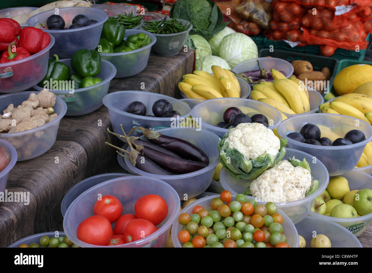 Green Grocer su Bethnal Green Road, East London Foto Stock