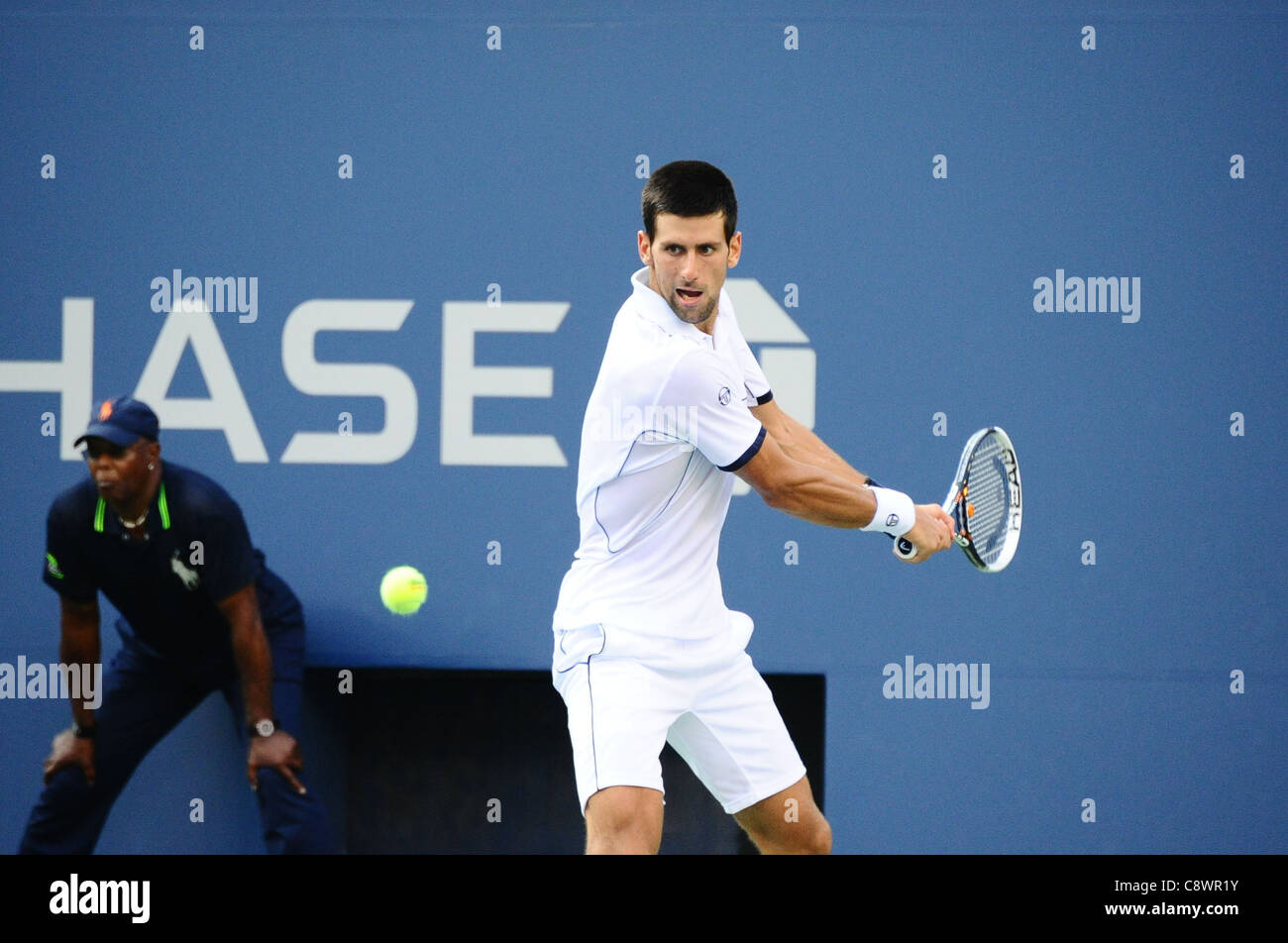 Novak Djokovic presenze in US OPEN 2011 Tennis Championship - MON USTA Billie Jean King National Tennis Center Flushing NY Foto Stock