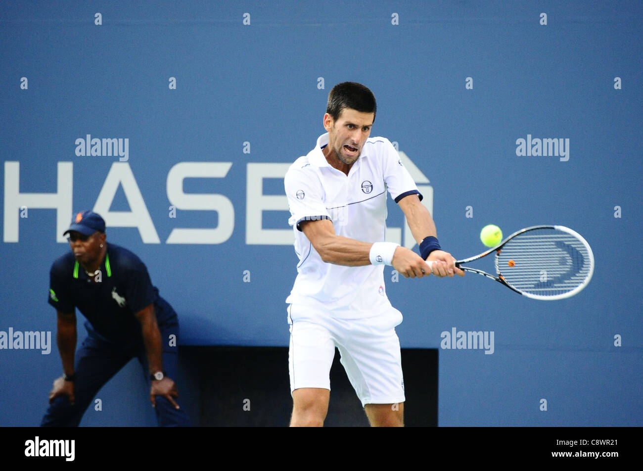 Novak Djokovic presenze in US OPEN 2011 Tennis Championship - MON USTA Billie Jean King National Tennis Center Flushing NY Foto Stock