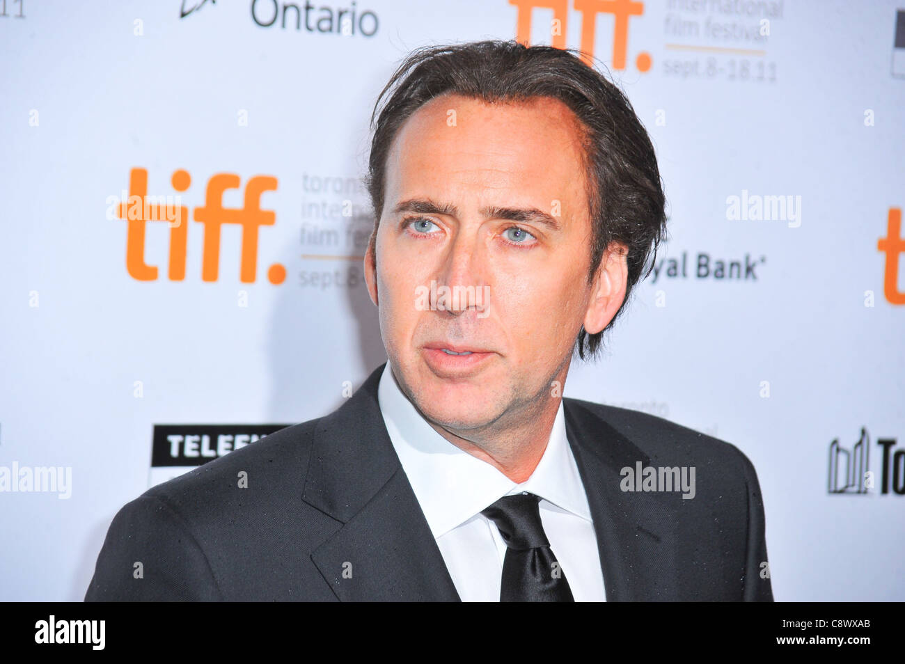 Nicolas Cage presso gli arrivi per infedeltà Premiere al Toronto International Film Festival, Roy Thomson Hall di Toronto, ON Foto Stock