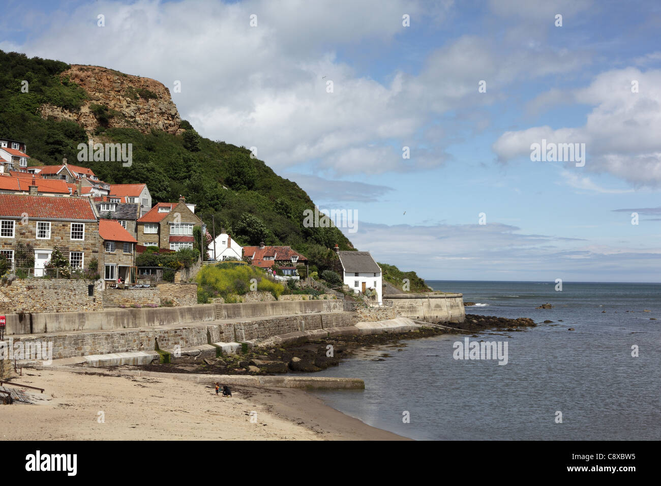 Runswick Bay, East Yorkshire Costa, Giugno 2011 Foto Stock