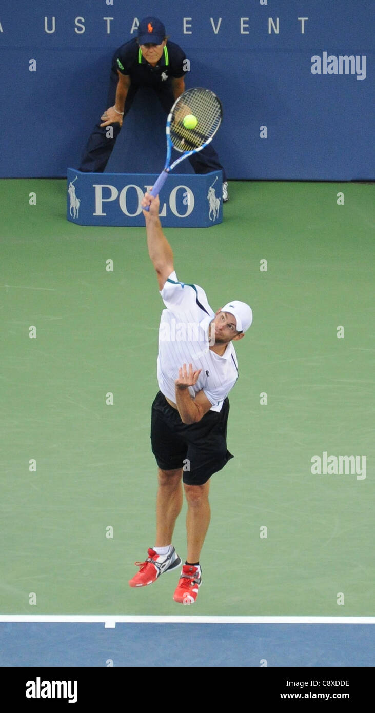 Andy Roddick presenze in US Open di Tennis 2011 Championship - VEN USTA Billie Jean King National Tennis Center Flushing NY Foto Stock