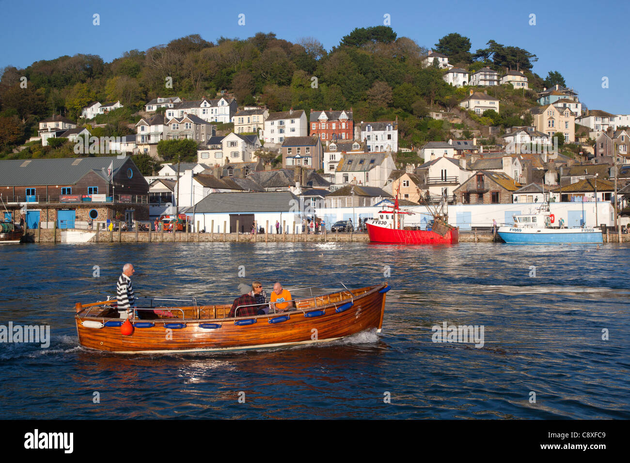 Looe; città e del fiume; Cornovaglia; Regno Unito Foto Stock