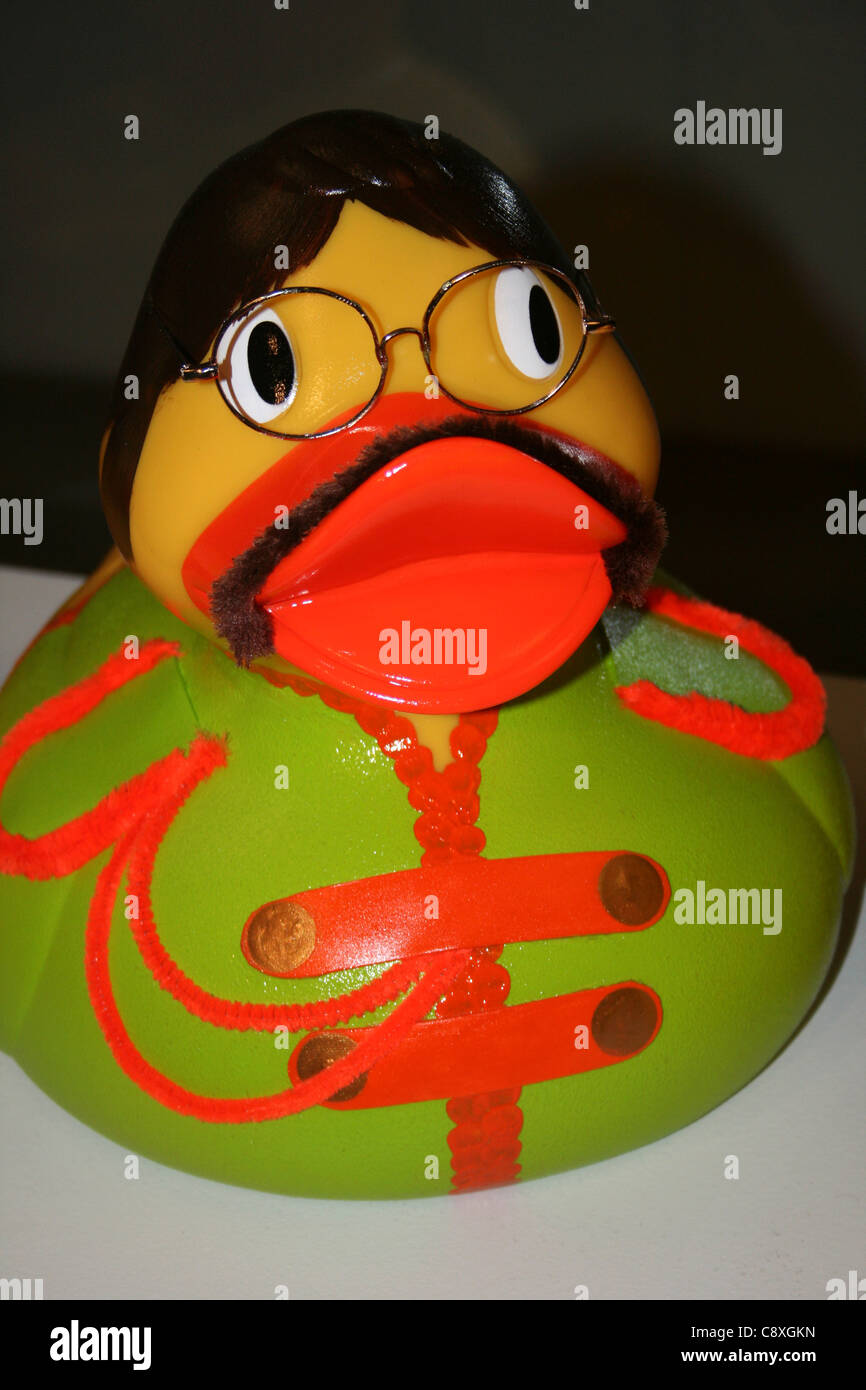 Un Beatles Rubber Duck Foto Stock