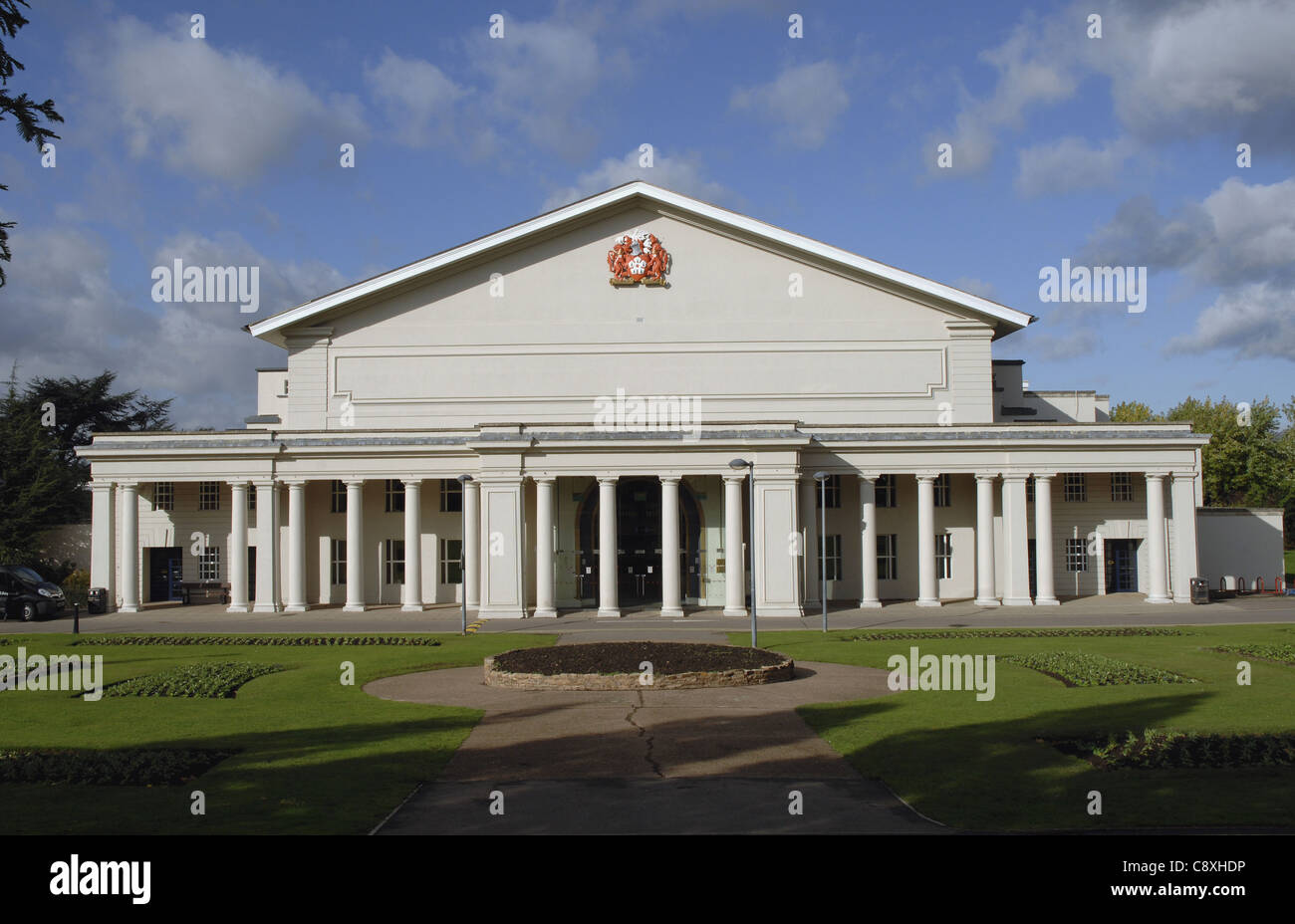 De Montfort Hall di Leicester. Costruito nel 1913, è una piscina musica e luogo delle prestazioni con una capacità di 2000. Foto Stock