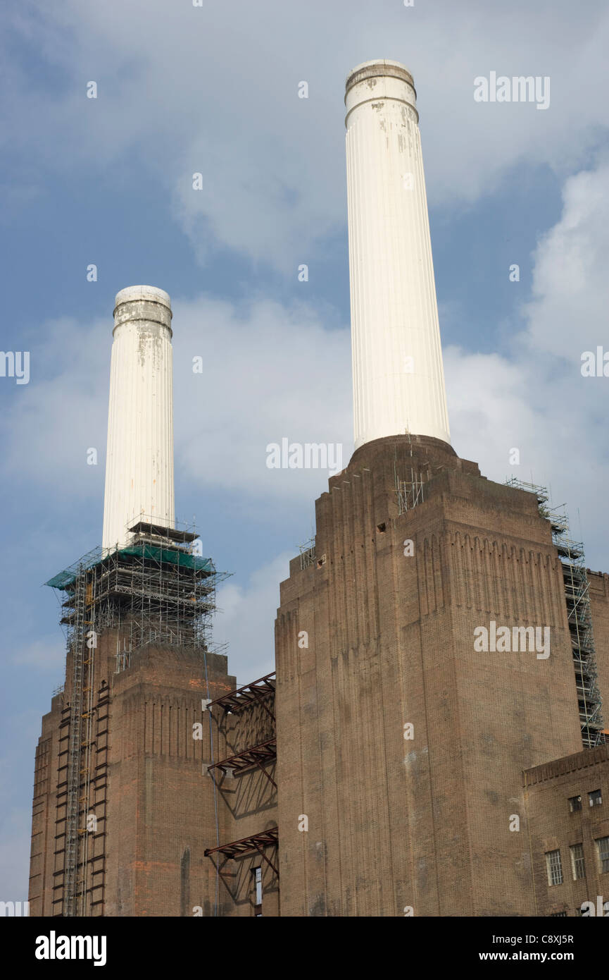 Vista di Battersea Power Station, Battersea, Londra, Regno Unito Foto Stock