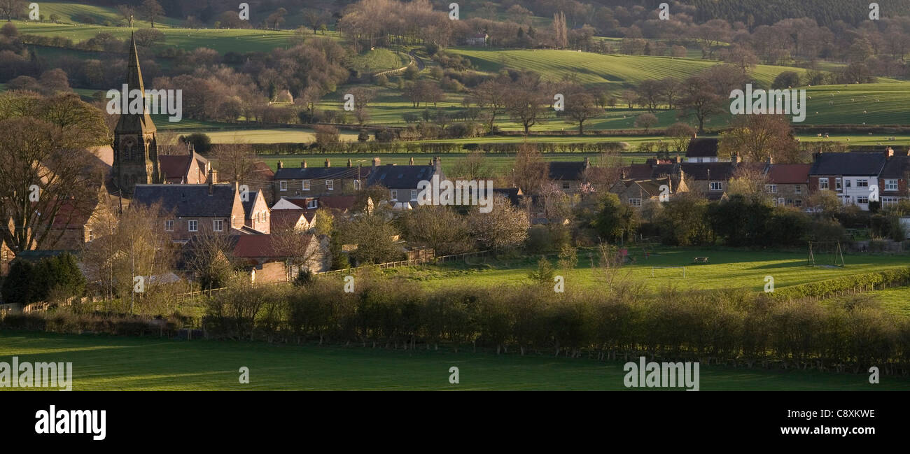 Villaggio Swainby North Yorkshire, Inghilterra Foto Stock