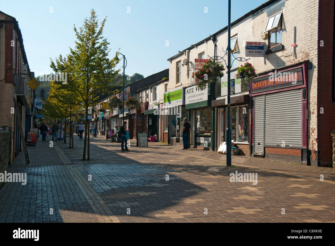 Melbourne Street, Cardiff, Tameside, Manchester, Inghilterra, Regno Unito Foto Stock