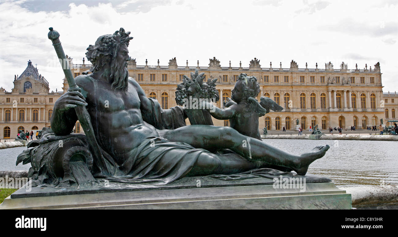 Parigi - statua da giardino del palazzo di Versailles Foto Stock