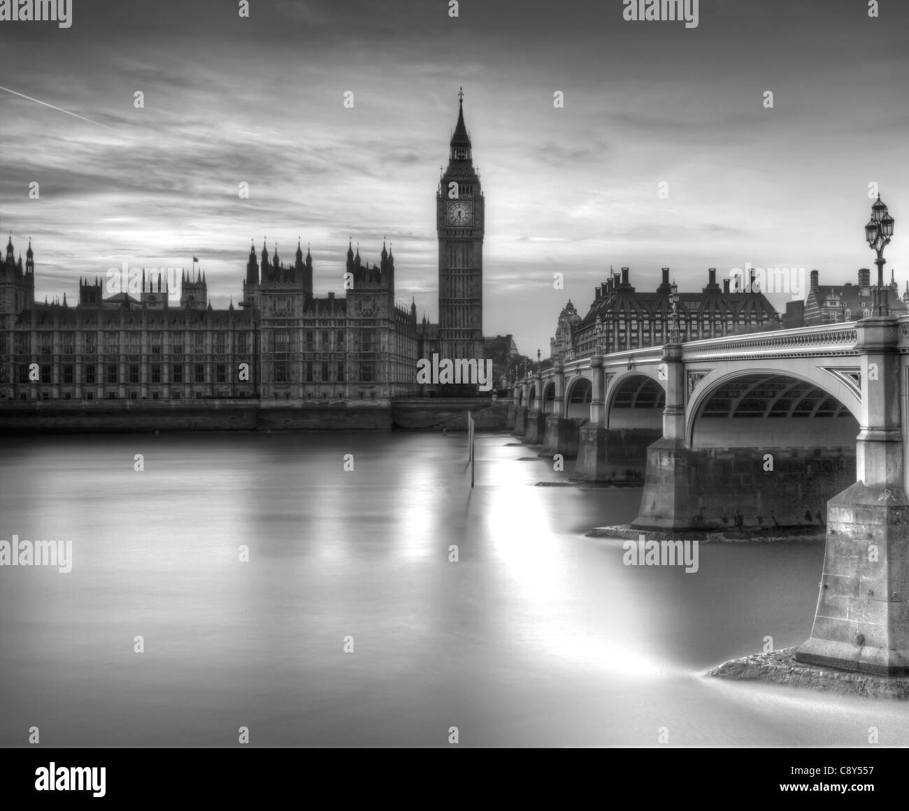 Le Case del Parlamento (Palazzo di Westminster) di Londra - Inghilterra Foto Stock