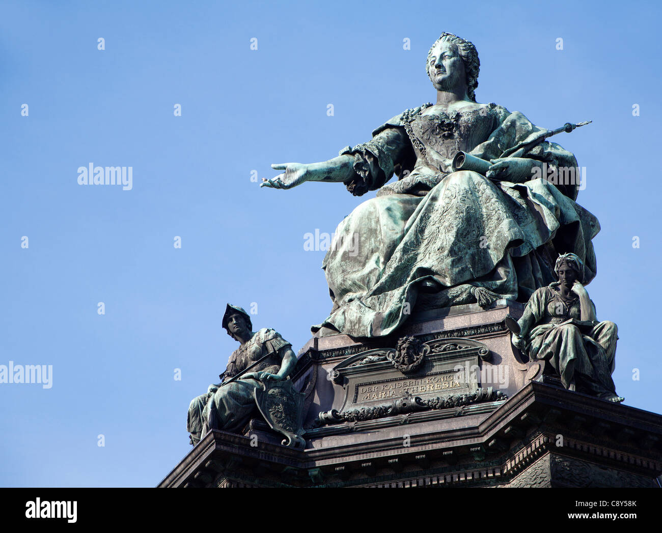 Vienna - la regina Maria Theresia landmark Foto Stock