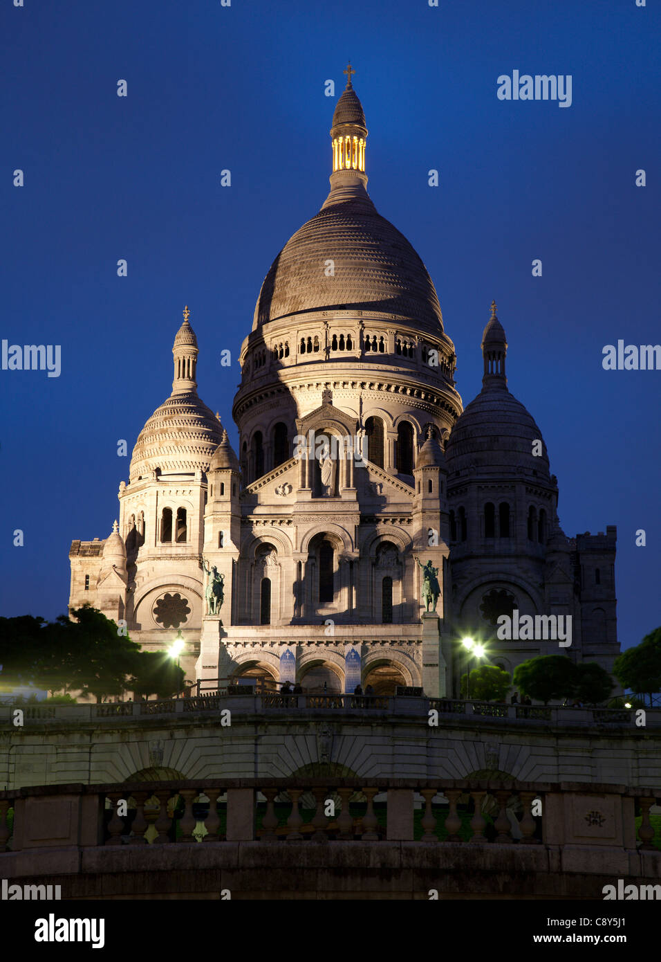 Parigi - Sacré-Coeur in sera Foto Stock