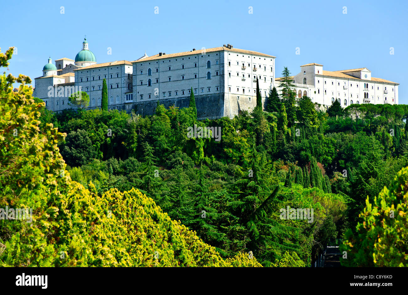 Monte Cassino in Italia Foto Stock