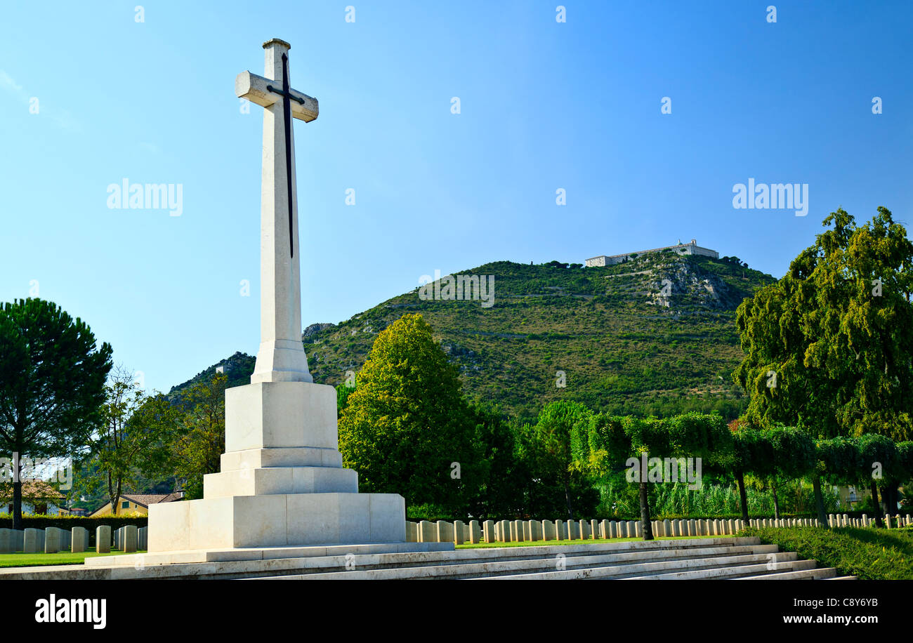Commonwealth War Graves Monte Cassino, Cassino in Italia Foto Stock