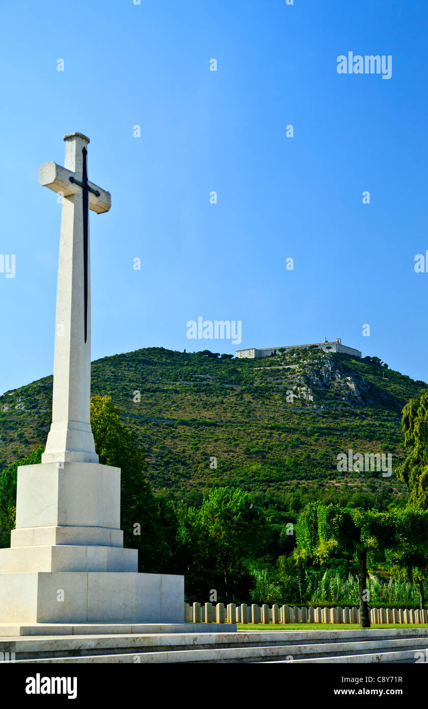 Commonwealth War Graves Monte Cassino, Cassino in Italia Foto Stock