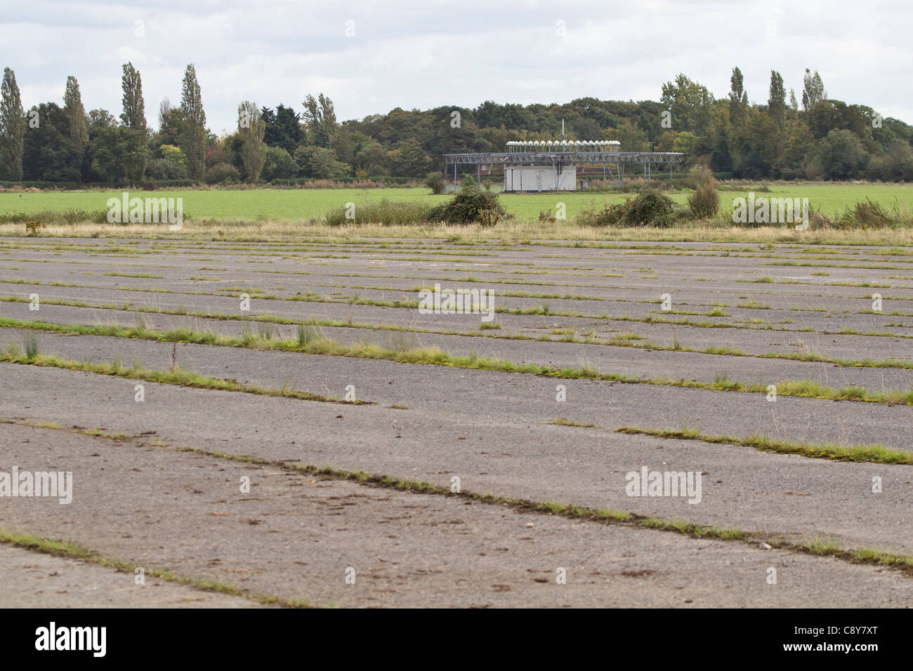 Sito della ex airfield at Wisley. Surrey, Regno Unito. Foto Stock