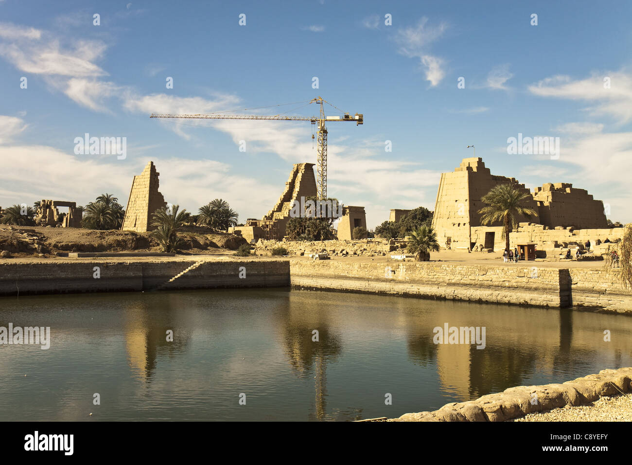 Egitto Karnak Lago sacro Foto Stock