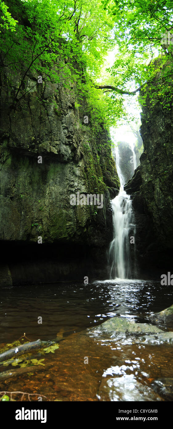 La cascata nel Yorkshire Dales National Park, Regno Unito Foto Stock