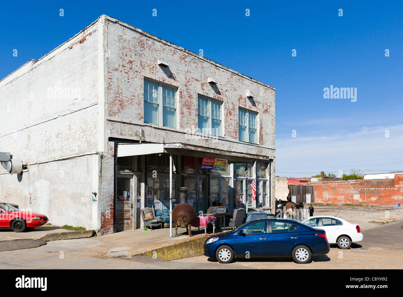 Il Ground Zero Blues Club, Delta Avenue, Clarksdale, Mississippi, STATI UNITI D'AMERICA Foto Stock