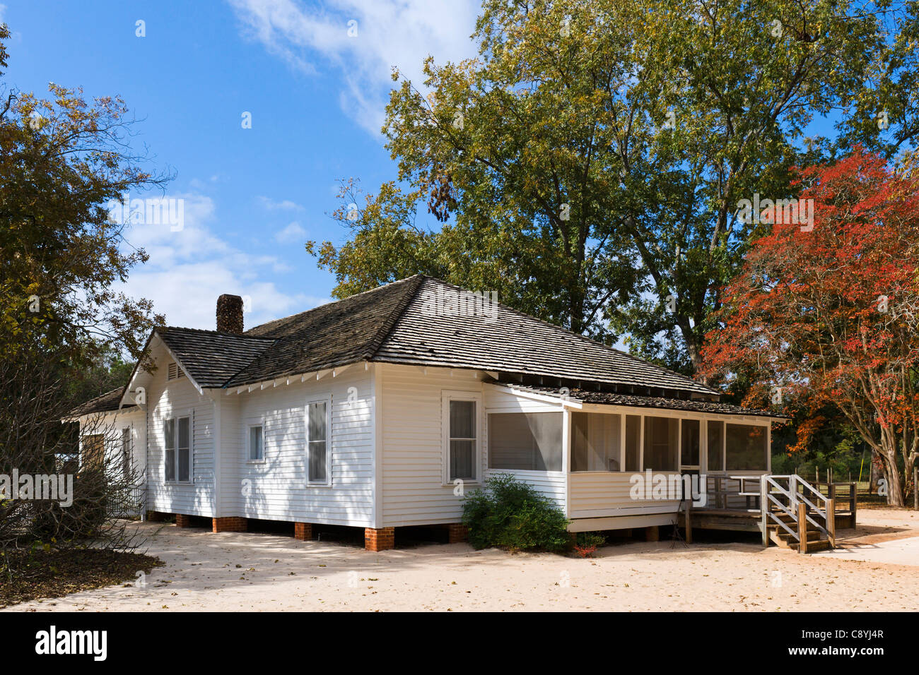 Il Presidente degli Stati Uniti Jimmy Carter's boyhood home, pianure, GEORGIA, STATI UNITI D'AMERICA Foto Stock